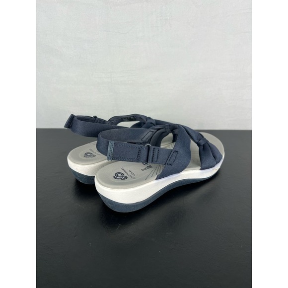 Clark’s Cloudstepper Arla Primrose Sandal Shoes Navy Ladies Size 7 - Picture 4 of 8